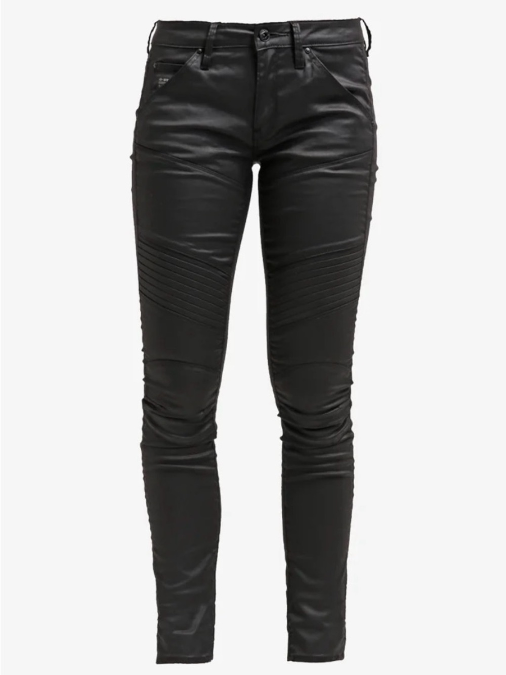 G-Star RAW Women's 5620 Custom Mid Skinny Jeans in black with a coated size 25 - Picture 5 of 14